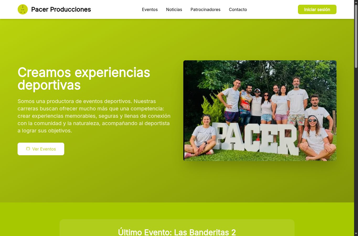 Pacer Producciones, organización que usa Fitnech