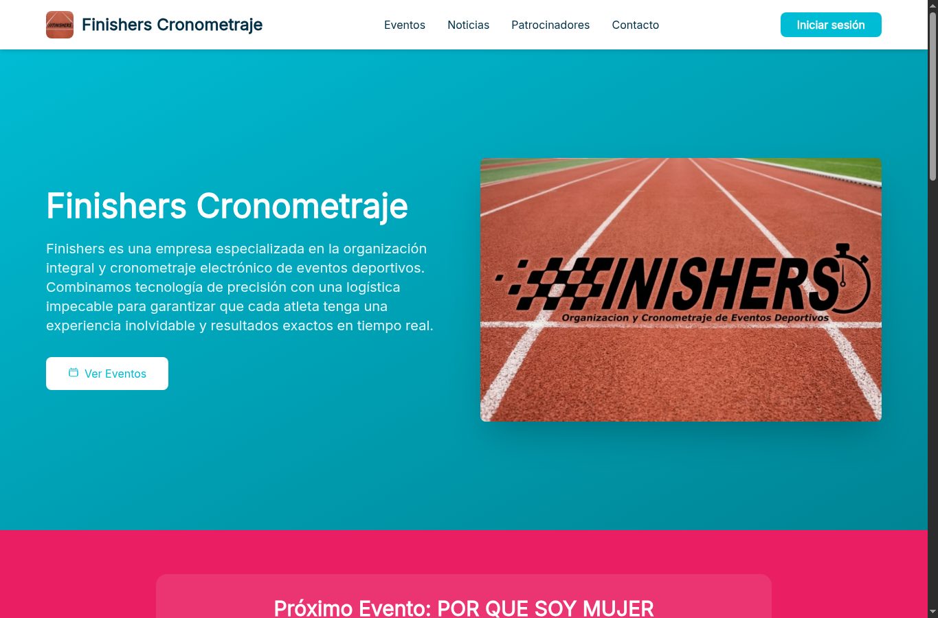 Finishers Cronometraje, organización que usa Fitnech