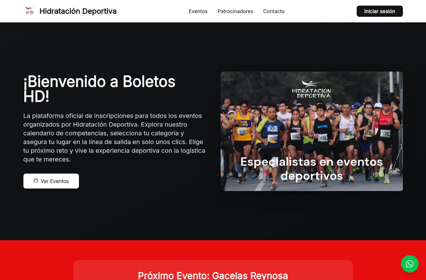 Hidratación Deportiva, organización que usa Fitnech