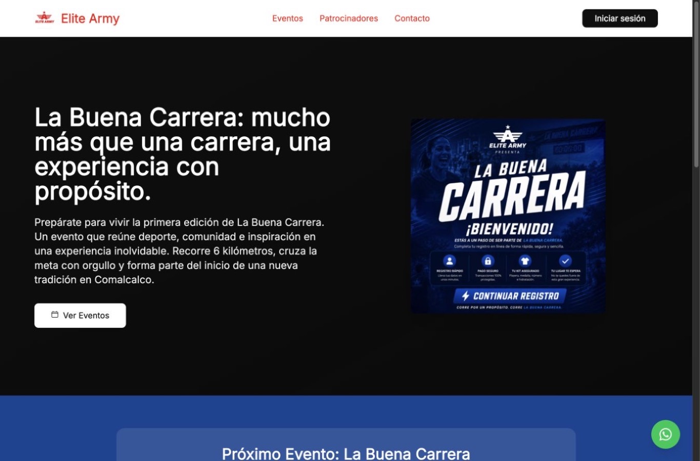 La Buena Carrera, organización que usa Fitnech